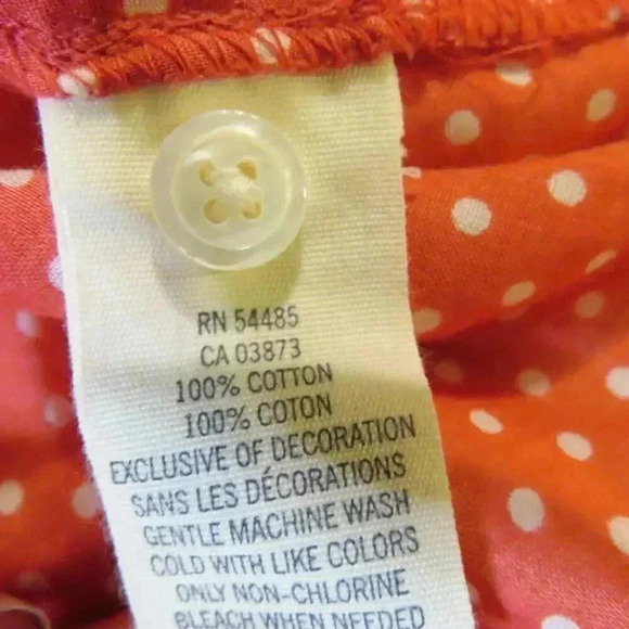 American Eagle Outfitters Womens Red Polka Dot Short Sleeve Short NWT - Picture 9 of 12